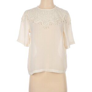 H&M Conscious Embroidered Blouse Top